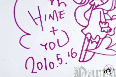 HIME+YOUさんにサインいただいた！
